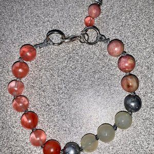 2 for $50 - "Cherry Blossom" gemstone bracelet